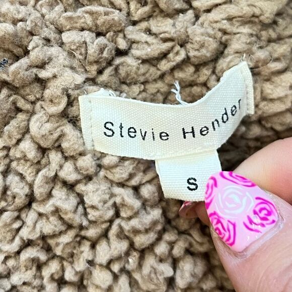 Stevie Hender Brown Sherpa Button Up Jacket - Picture 5 of 9